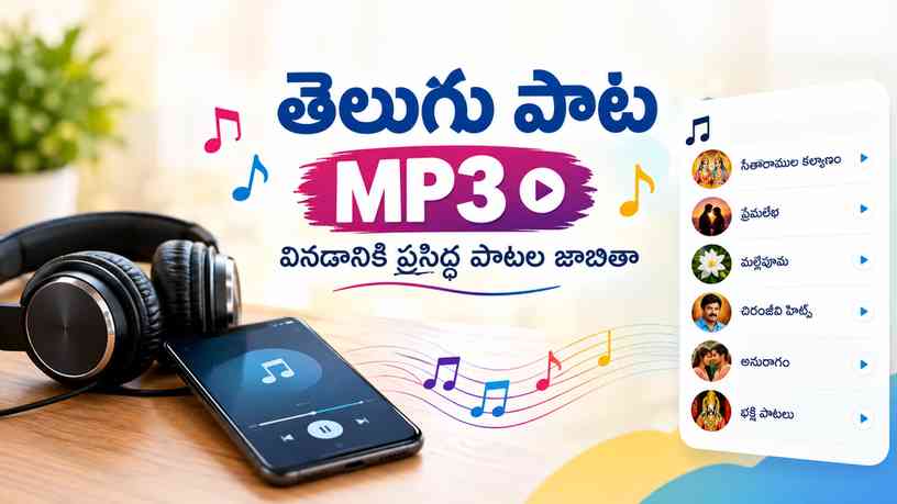 తెలుగు పాట MP3: వినడానికి ప్రసిద్ధ పాటల జాబితా